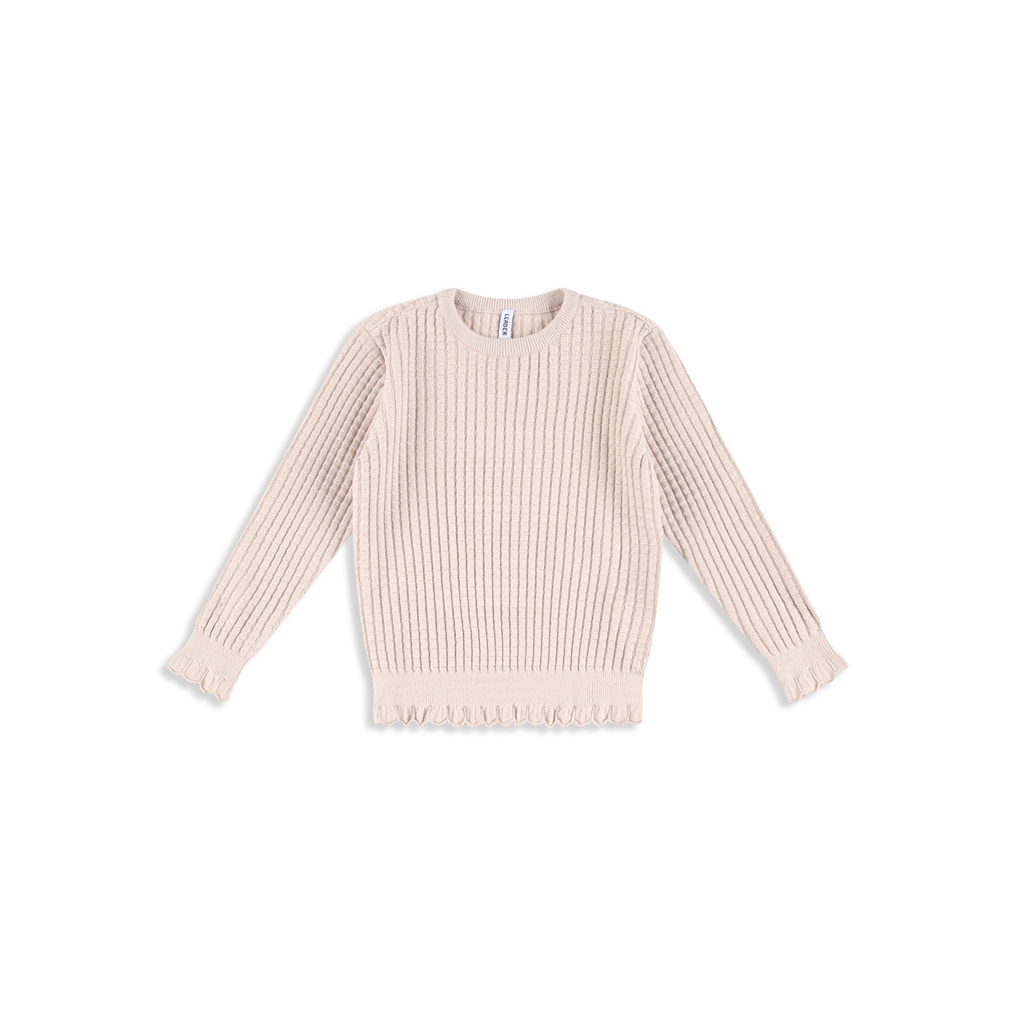 Beige waffle sweater Beige / 6