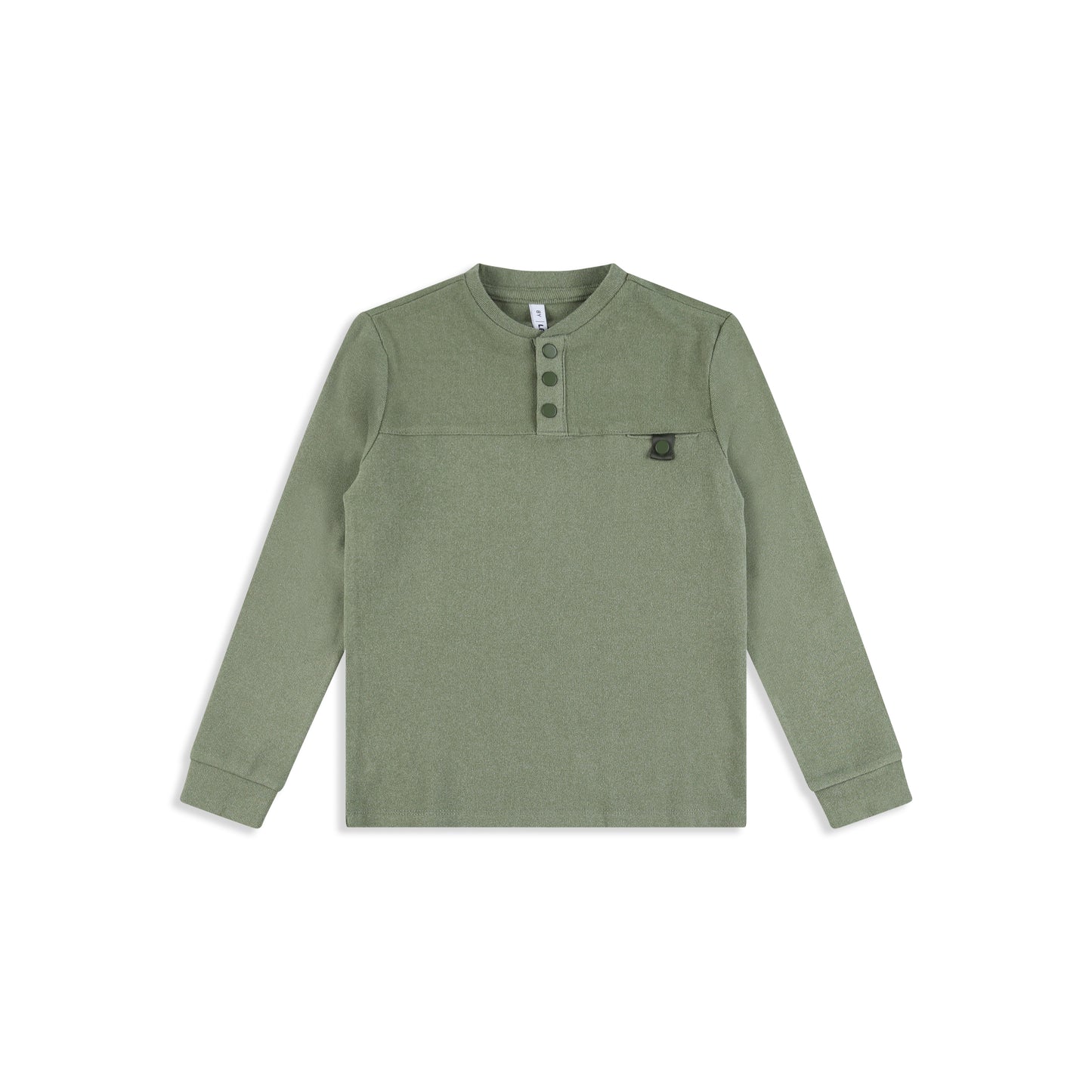 Brushed shirt with pocket Olive Green / 8