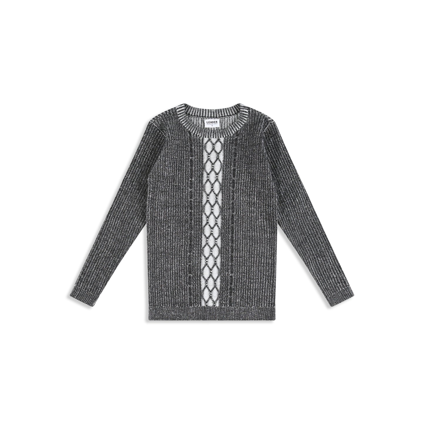 Black braided sweater black / 6