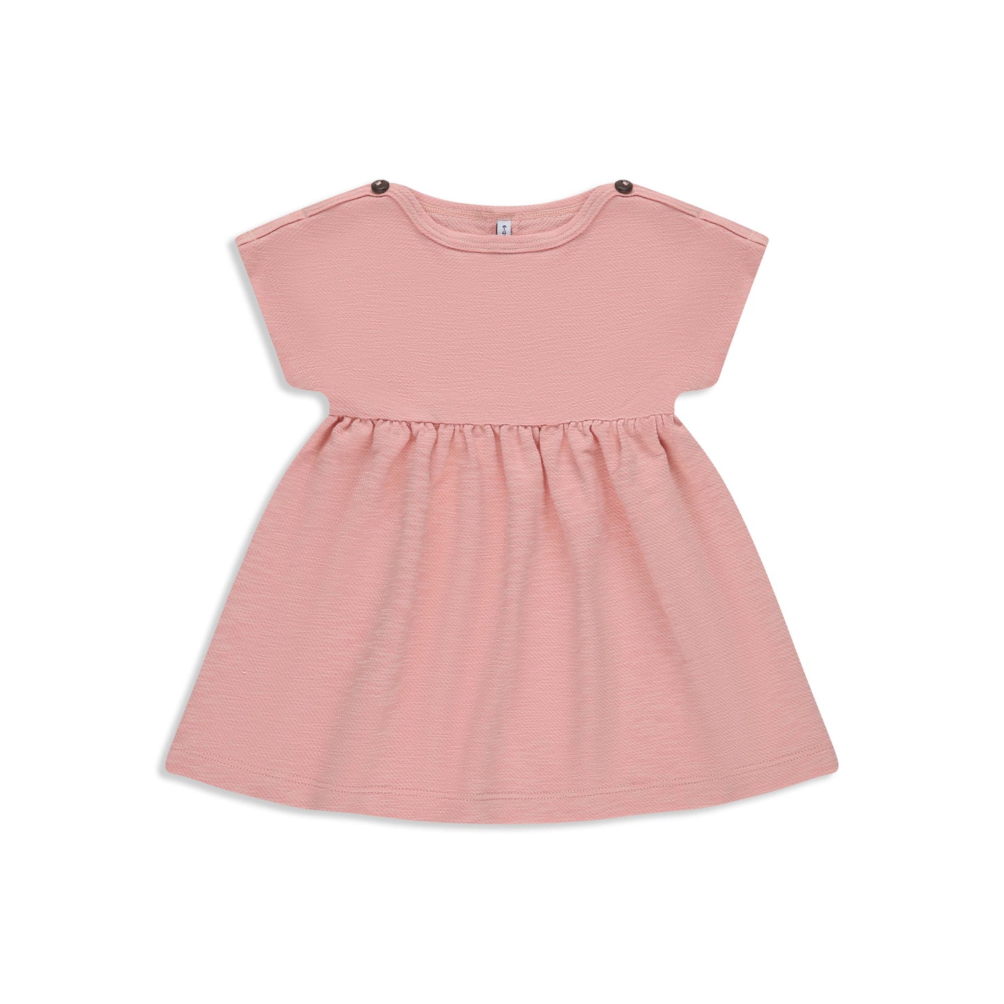 French Terry Baby Dress 047 PEACH / 6M-12M