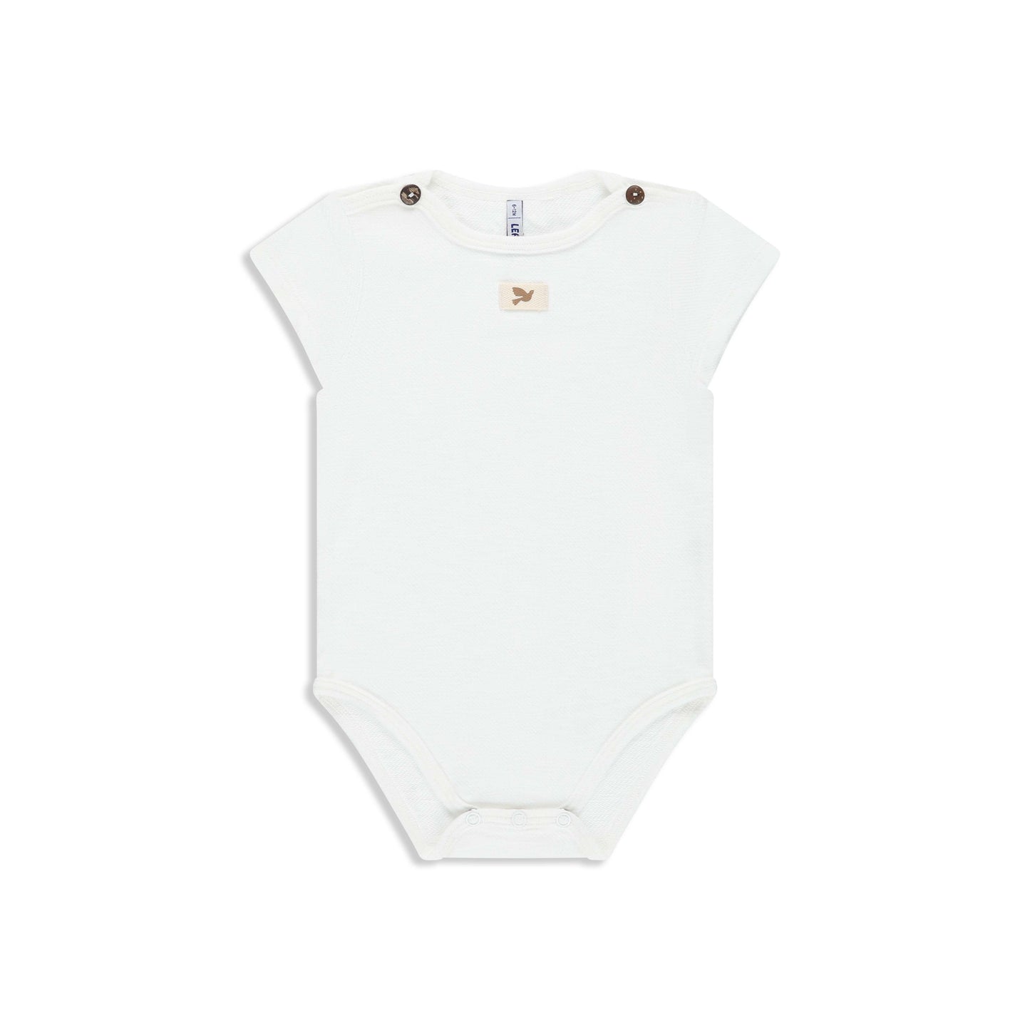 French Terry Bodysuit 048 WHITE / 6M-12M