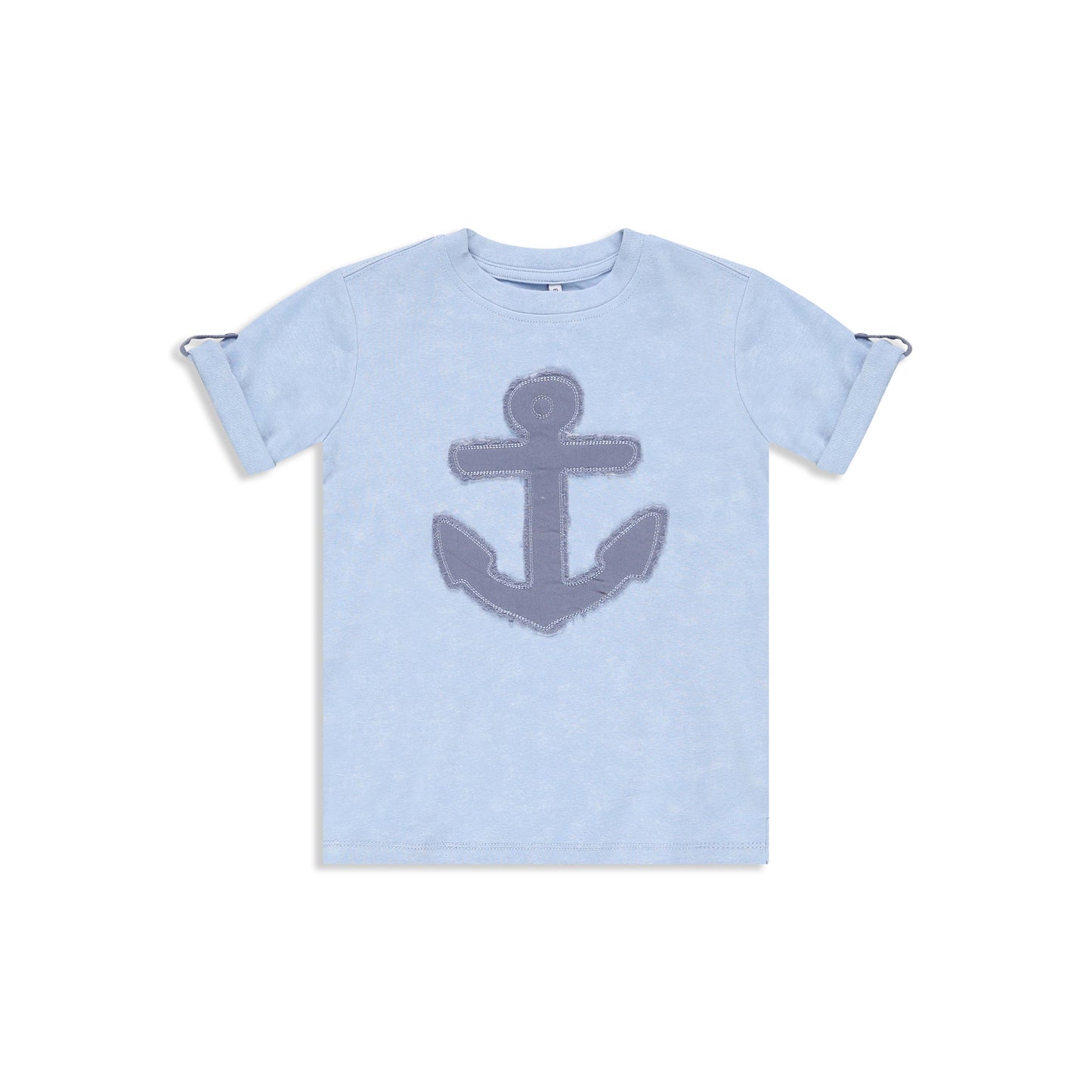 Washed shirt with denim patch 277 BLUE / 6