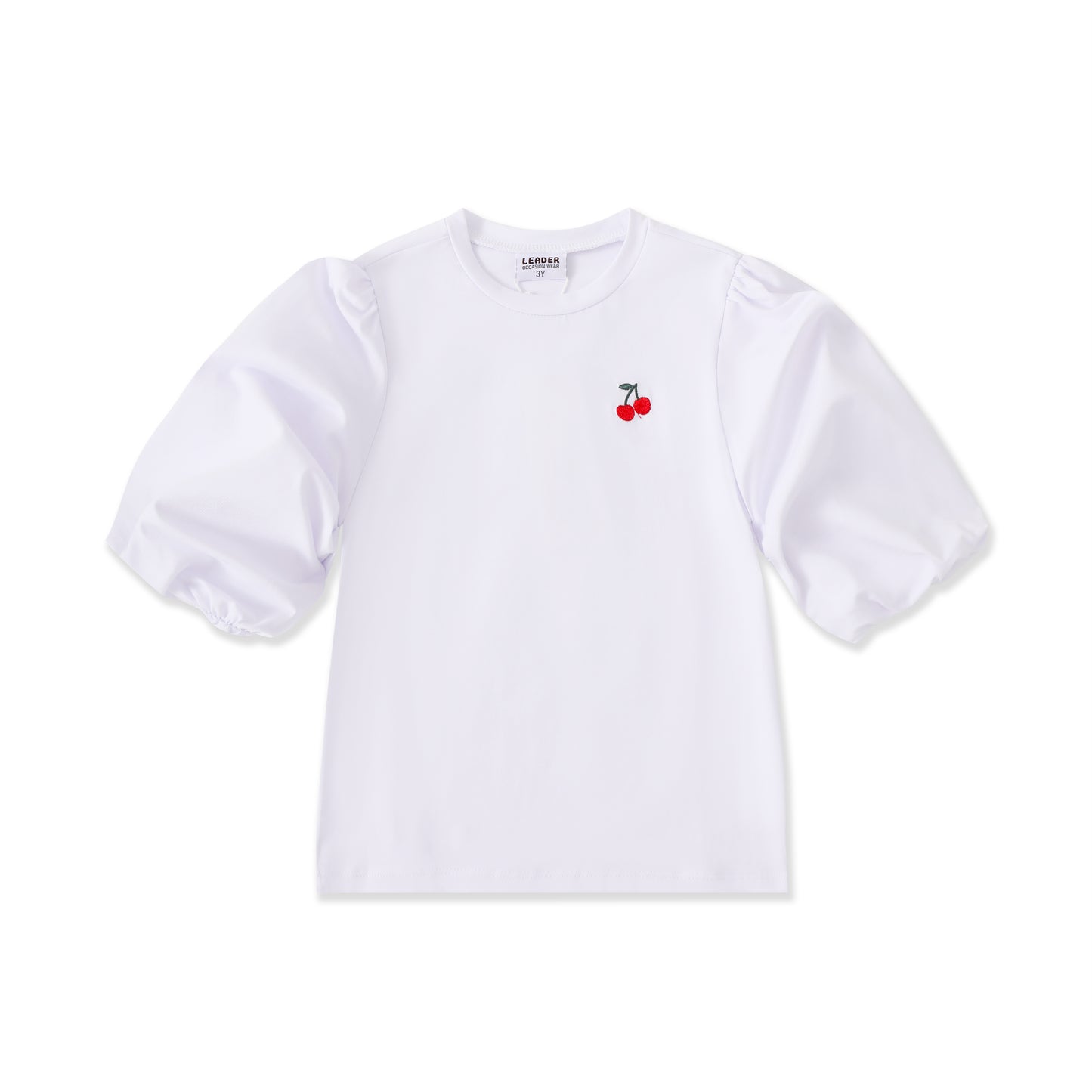 Seaside Collection Cherry Puff Sleeve Top 107