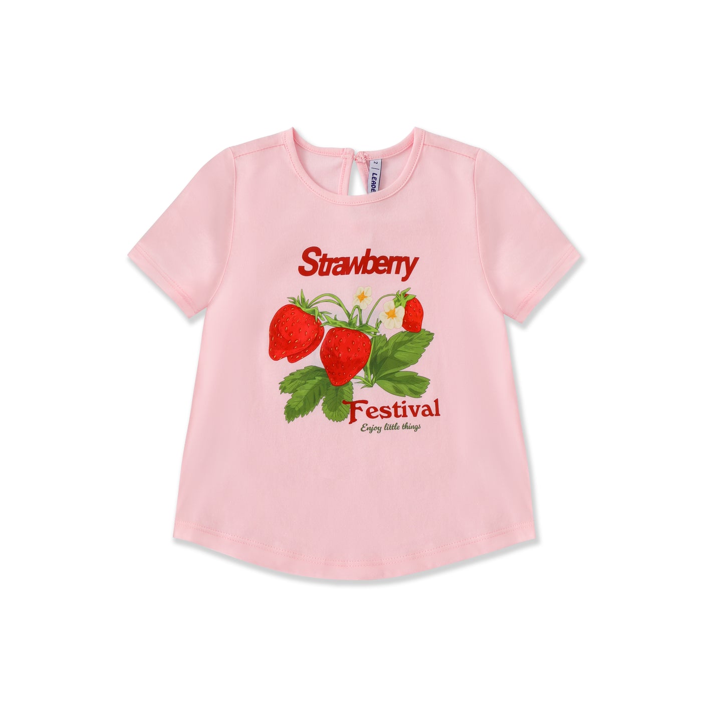 Girls Cherry & Strawberry Graphic T-Shirt 125