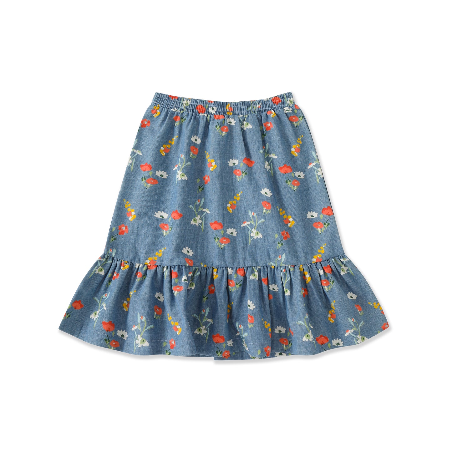 Wildflower Denim Collection Bandana Patchwork Maxi Skirt 560