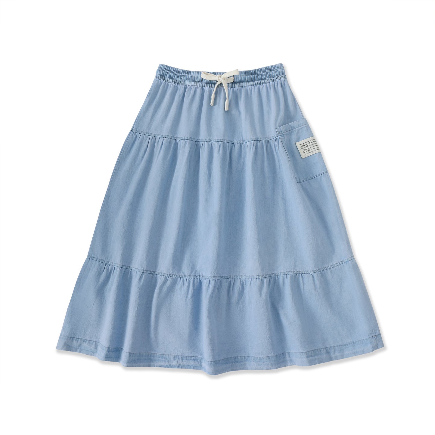 Chambray Days Tiered Skirt 002