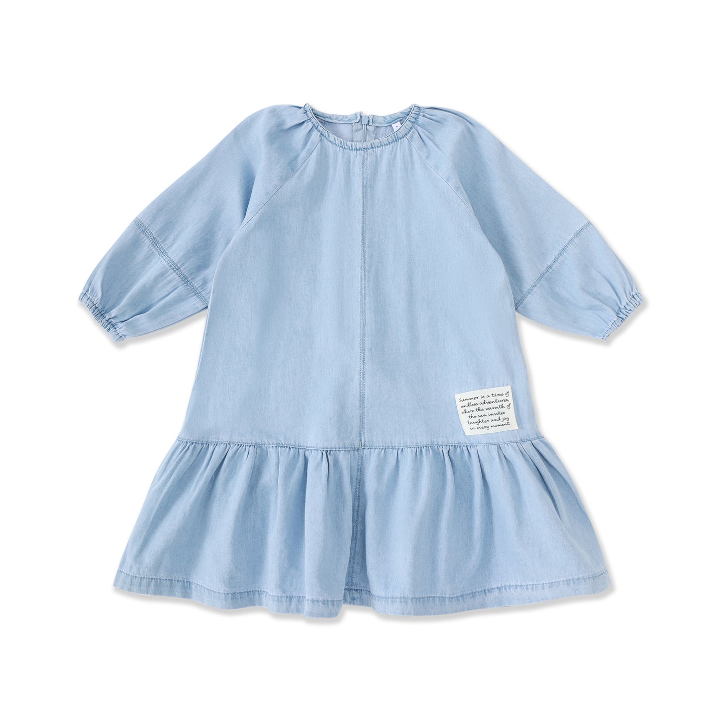 Chambray Days Long Sleeve Denim Dress 003