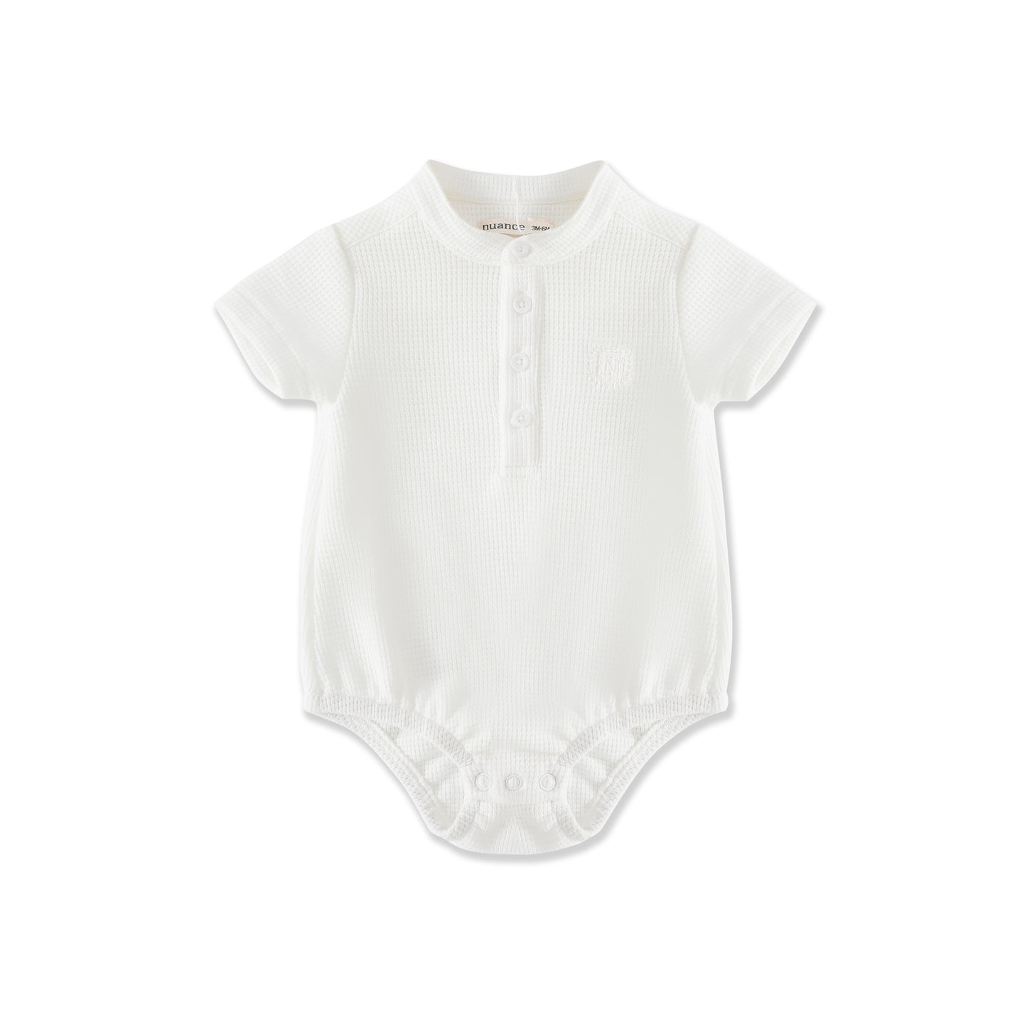 Waffle Button Bodysuit 044