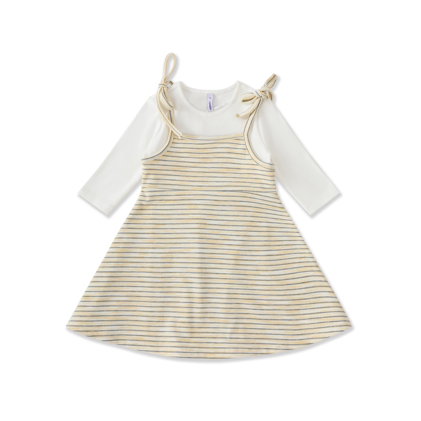 Pinstripe Play Layered Dress 131