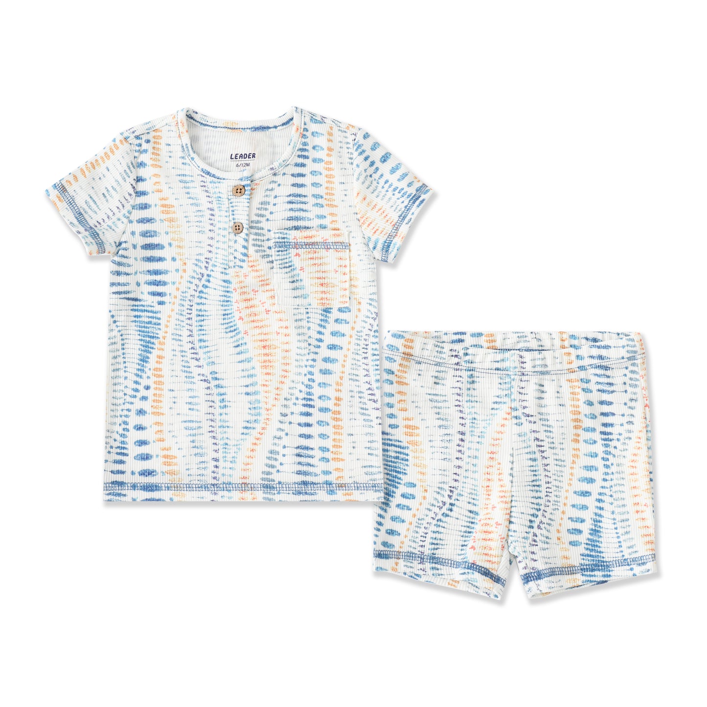 Abstract Print Tee & Short Set 132