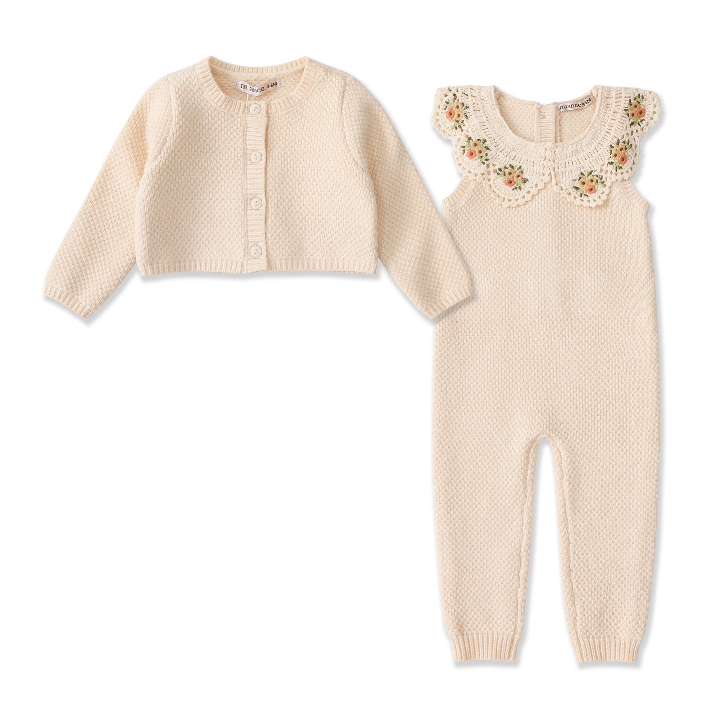 English Rose Collection Romper & Cardigan 77018