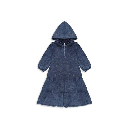 Tiered  dress with hoodie 327