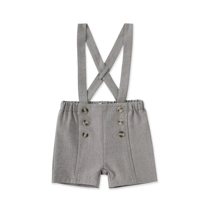Elegant baby pants with suspenders