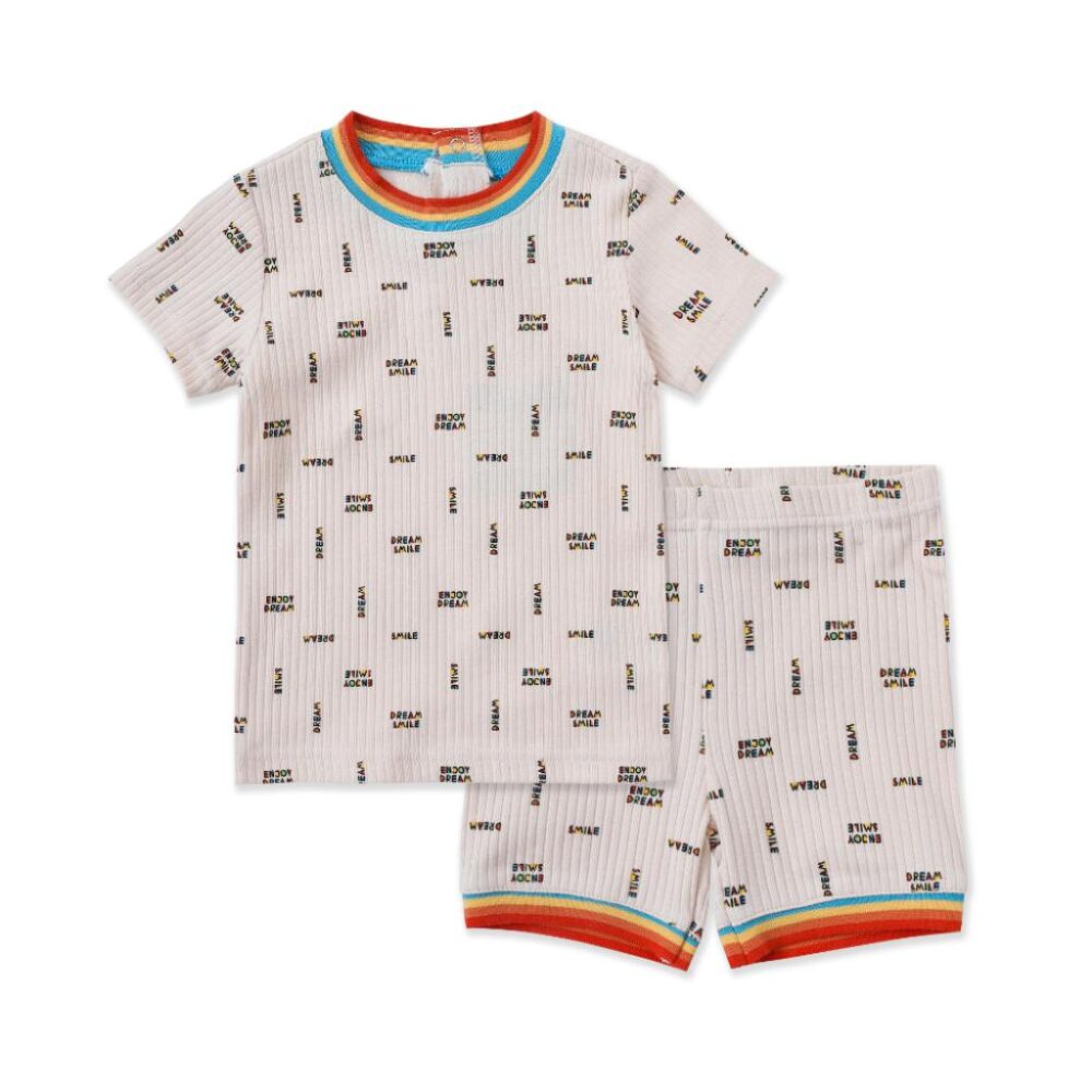 Lyric Print Pajama Set 038