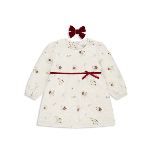 Baby Quilted Bow Dress 045