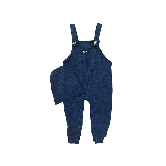 Overalls with matching hat