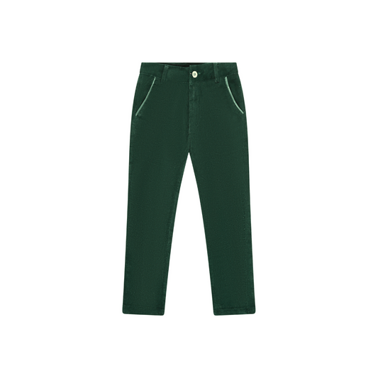 Green corduroy pants