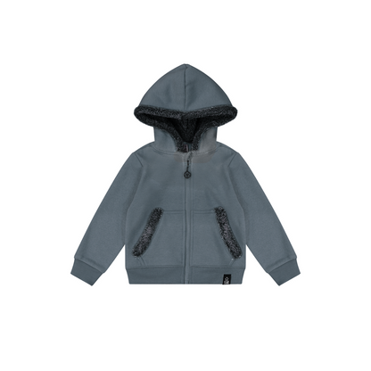Baby hoodie with fur