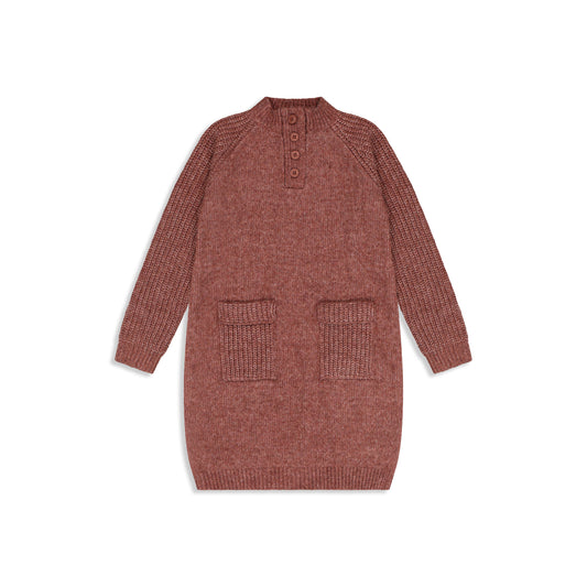 Girls' Crystal Knit Dress 6 / Rust