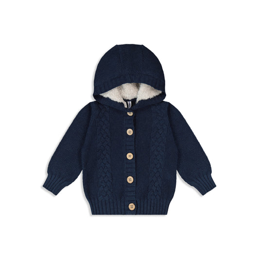 Cardigan with fur hoodie Melange Jeans / 182