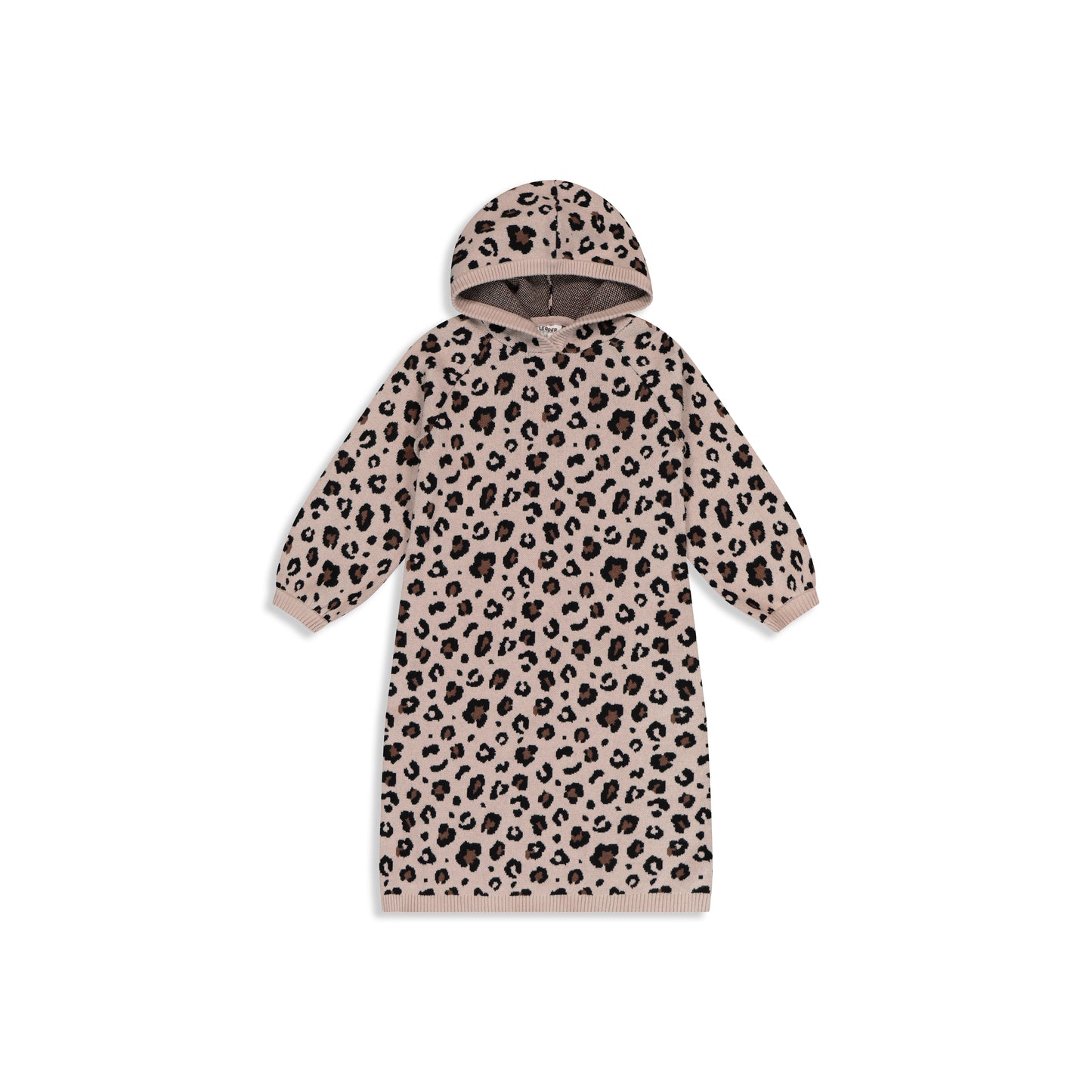 Jacquard Hoodie Dress L/M peach / 6