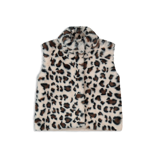 Leopard Girls Fur Vest tiger striped / 7