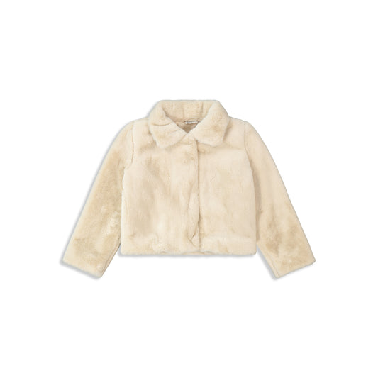 Fashion fur coat sand / 8