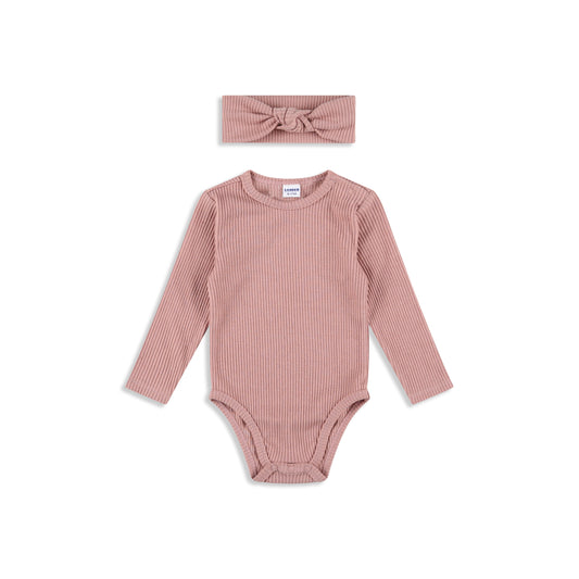 Brushed Bodysuit Antique Pink / 612