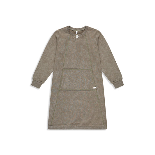 Green wash dress Olive Green / 8