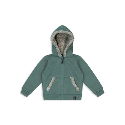 Baby hoodie with fur