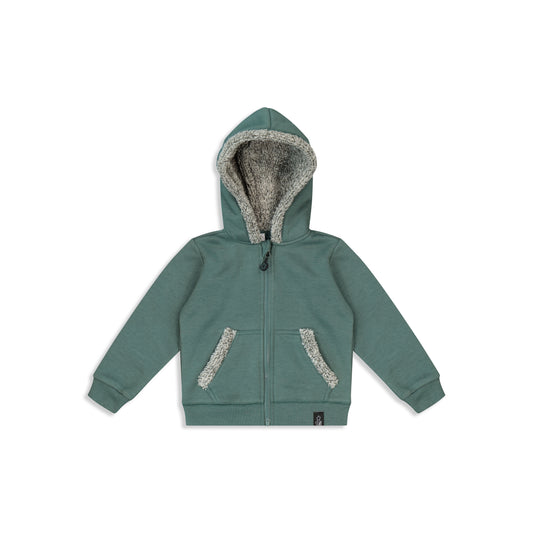 Baby hoodie with fur