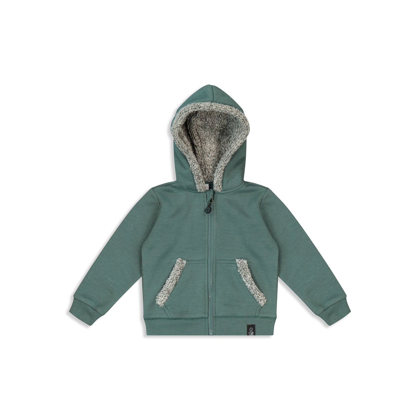Baby hoodie with fur
