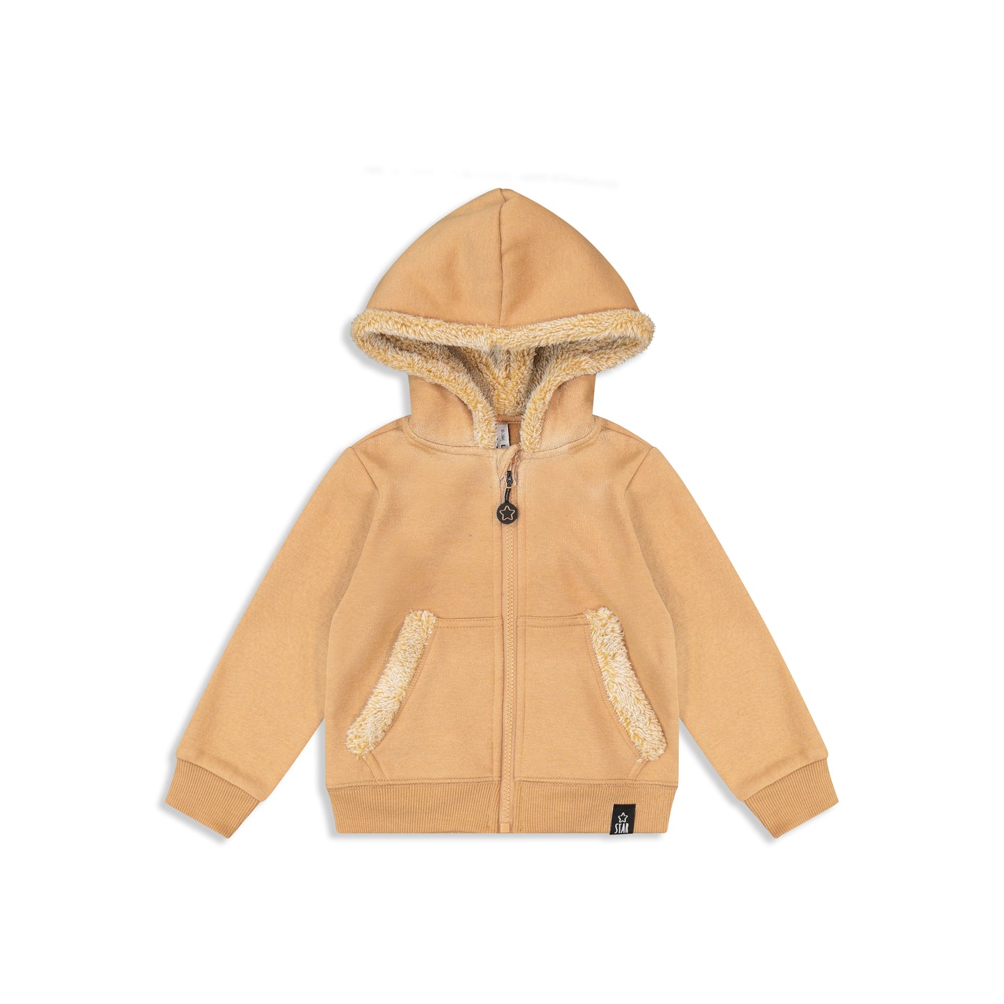 Baby hoodie with fur