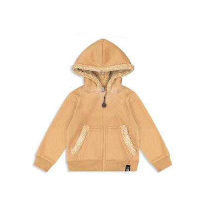 Baby hoodie with fur