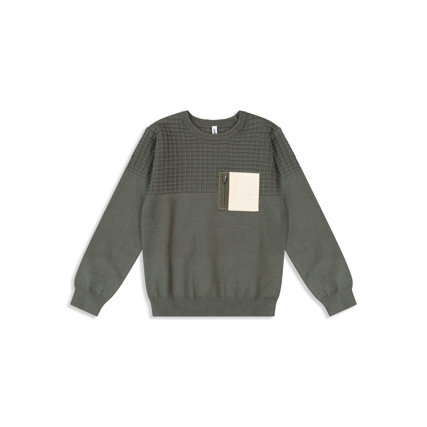Knit with nylon pocket green / 8