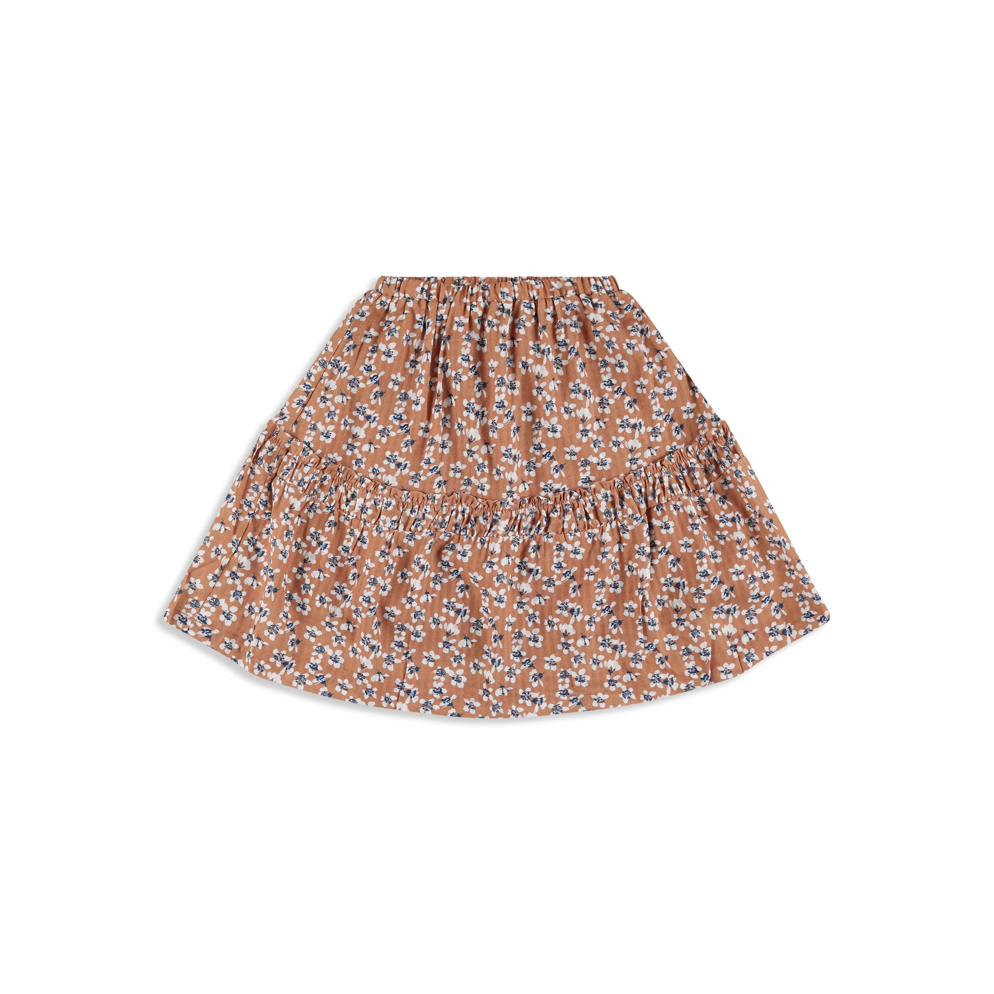 Camel Floral Skirt camel / 6