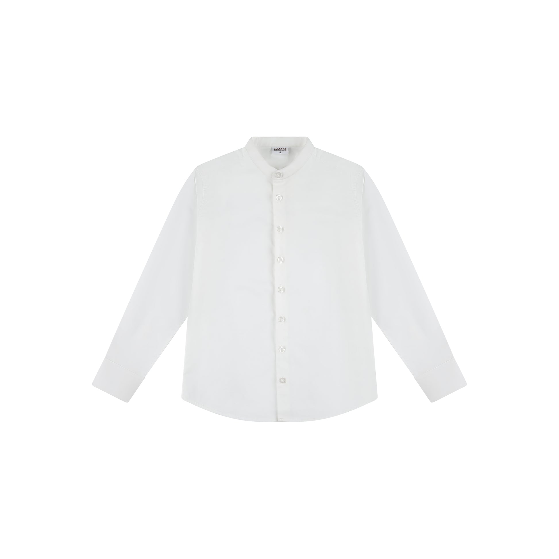 Mandarin collar shirt 37 white / 8