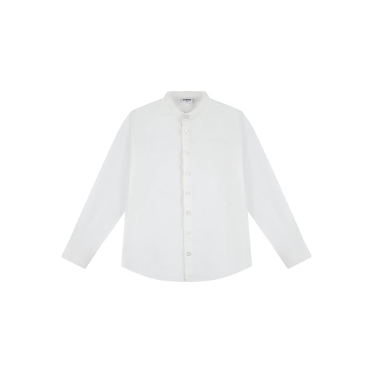 Mandarin collar shirt 37 white / 8