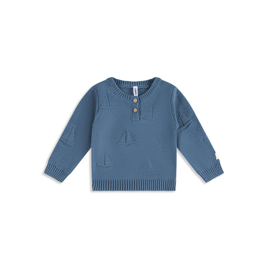 Baby Boat Knit 612 / blue