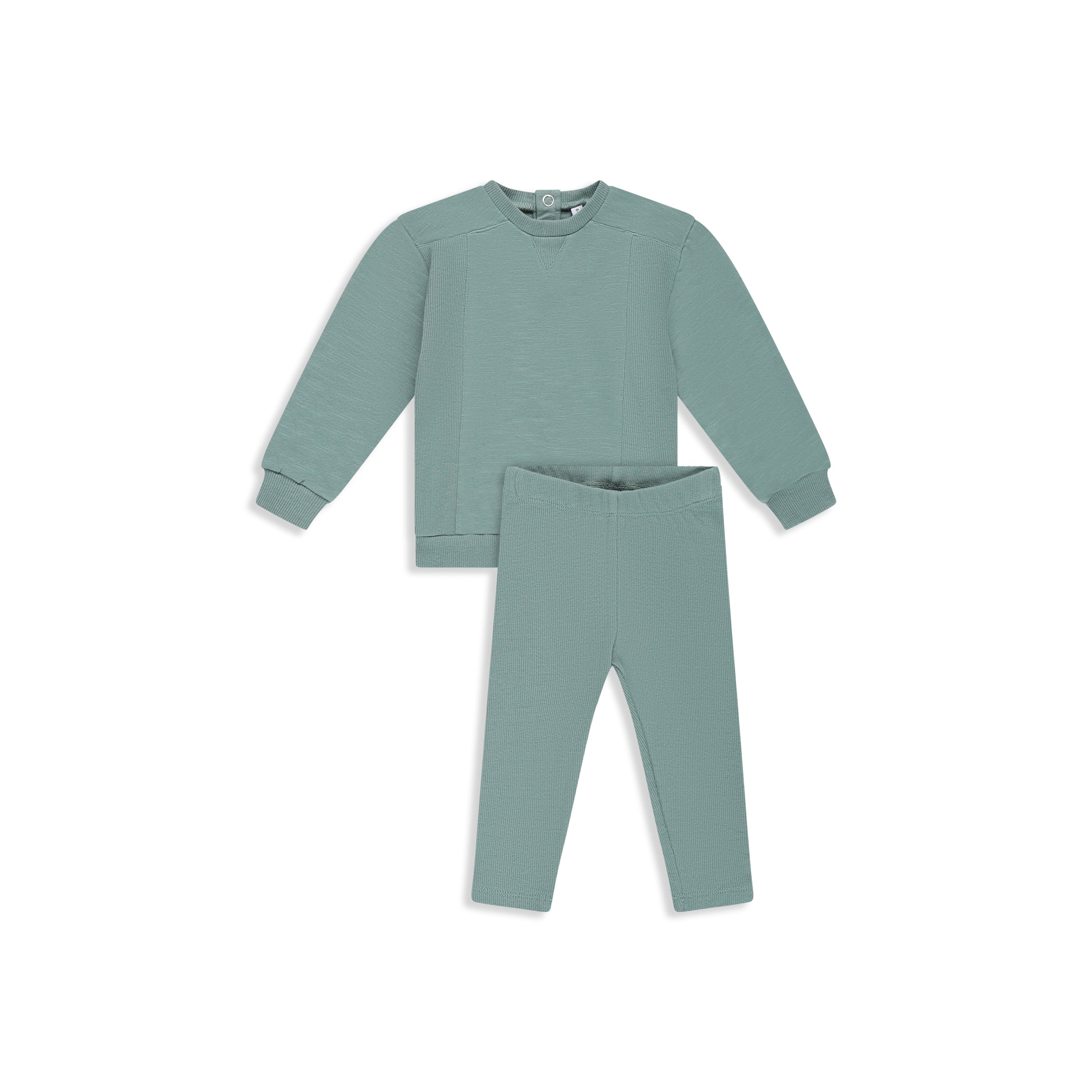 Ribbed combo set teal / 612