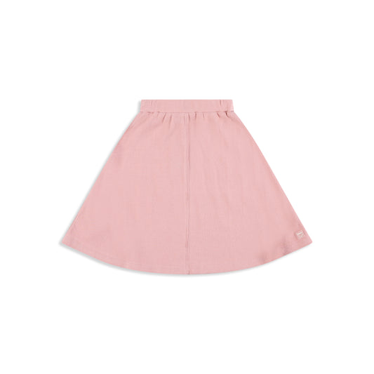 Split ribbed skirt peach / 6