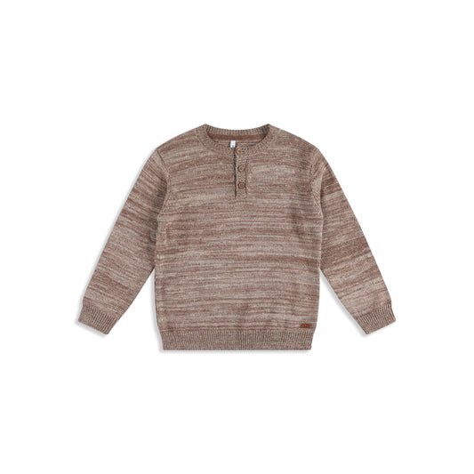 Melange Texture Knit Mocha / 8