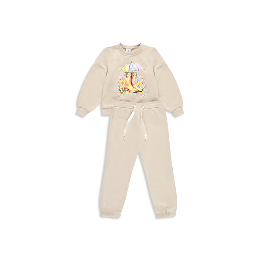 Potter suit with winter print 6 / sand