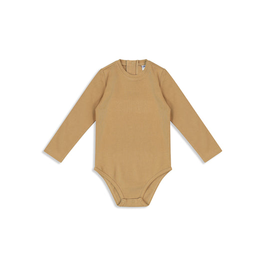 Ribbed Bodysuit camel / 2Y