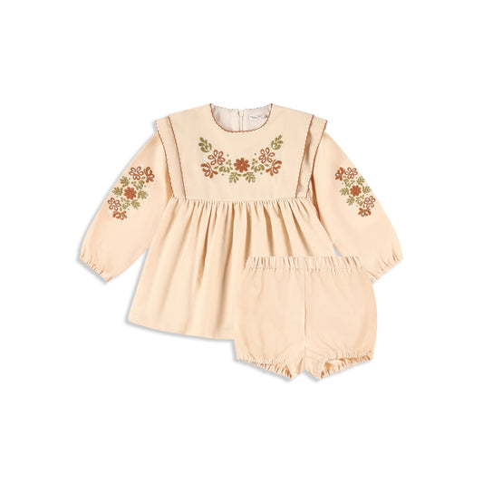 Baby Embroidery Set 2Y / Beige