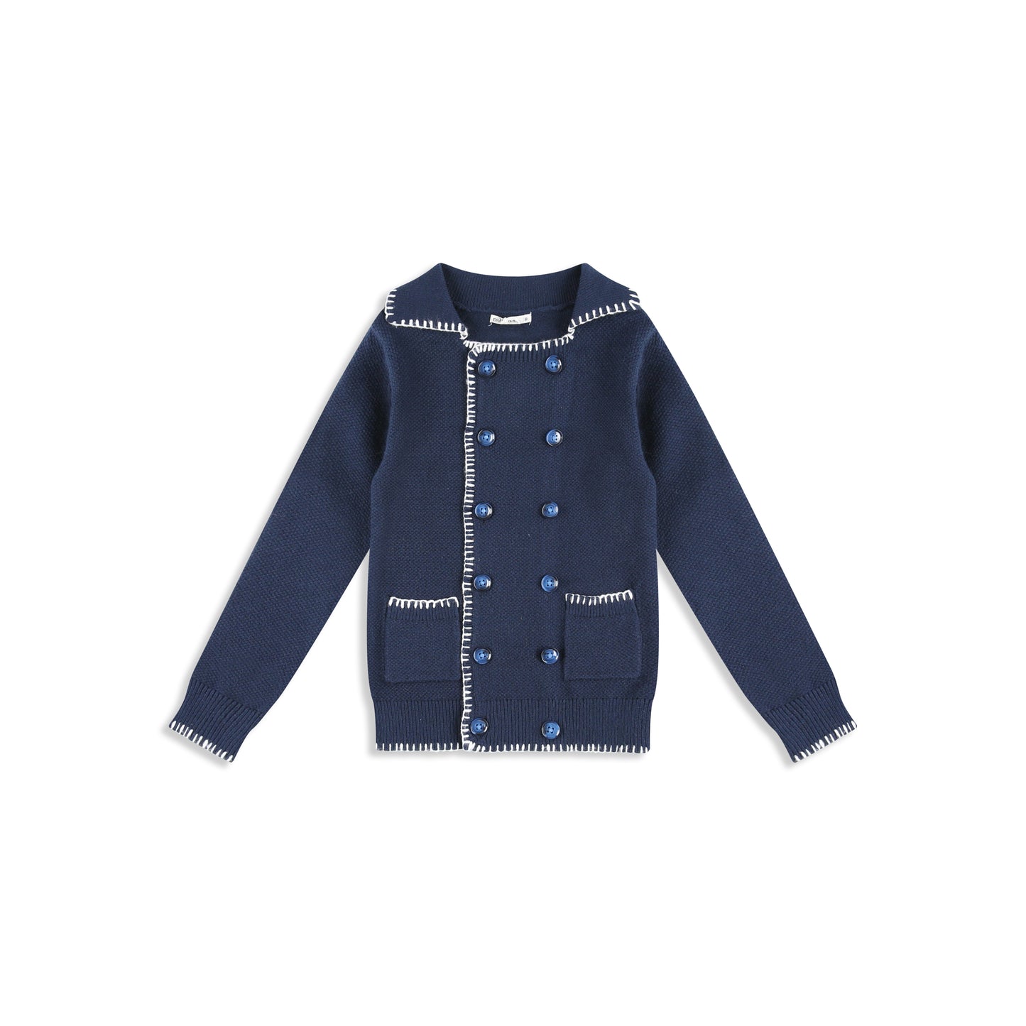 knit cardigan 8 / Navy