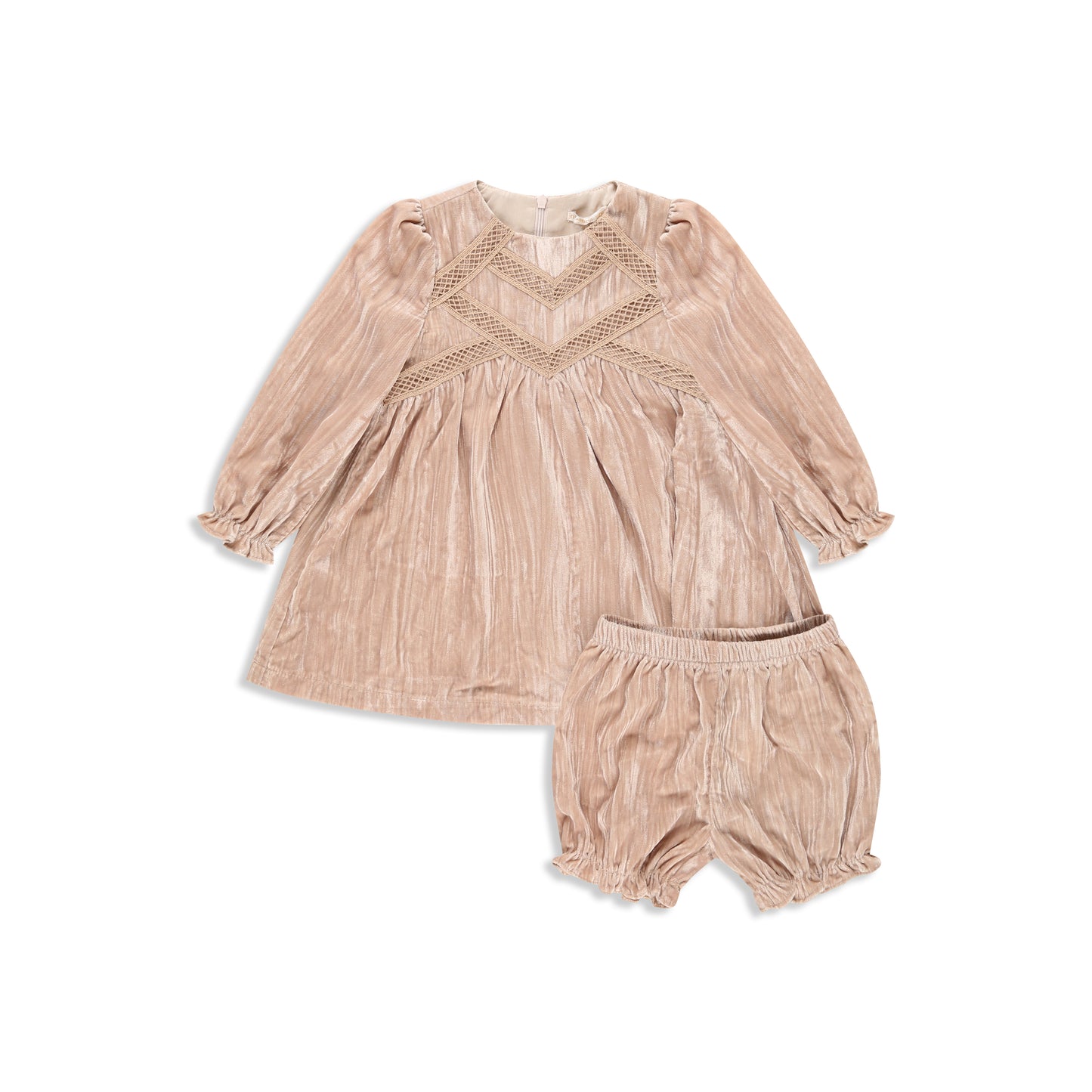Velvet Dress Baby Sand sand / 2Y