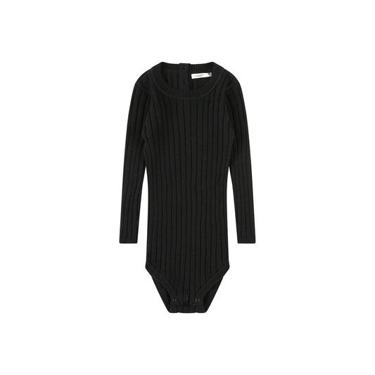 Black knitted Bodysuit black / 2Y