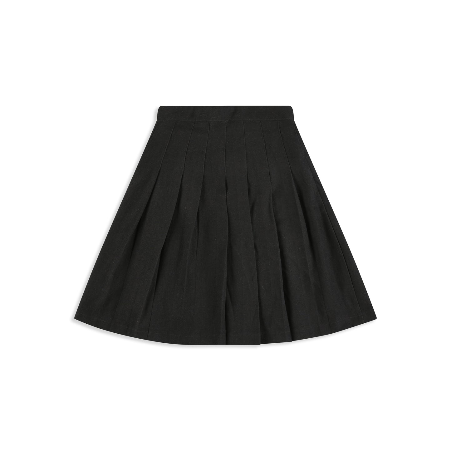Black Pleated Rose Skirt black / 8