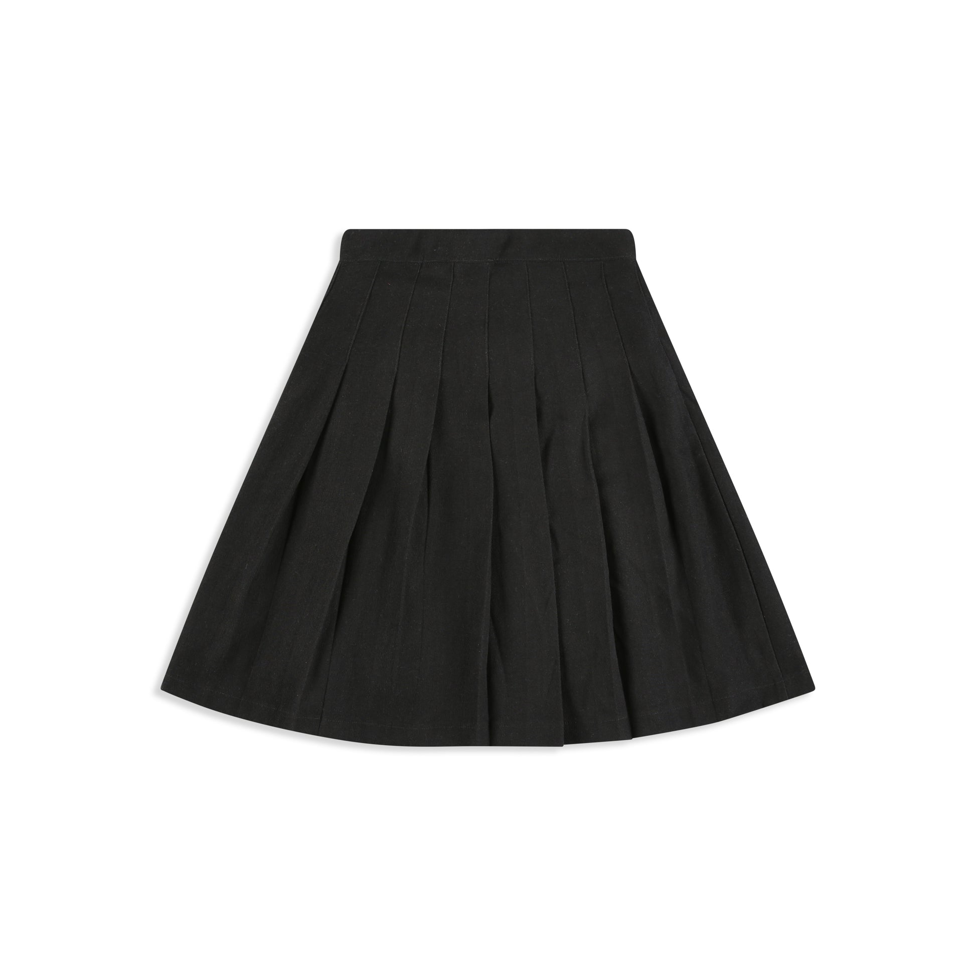 Black Pleated Rose Skirt black / 8
